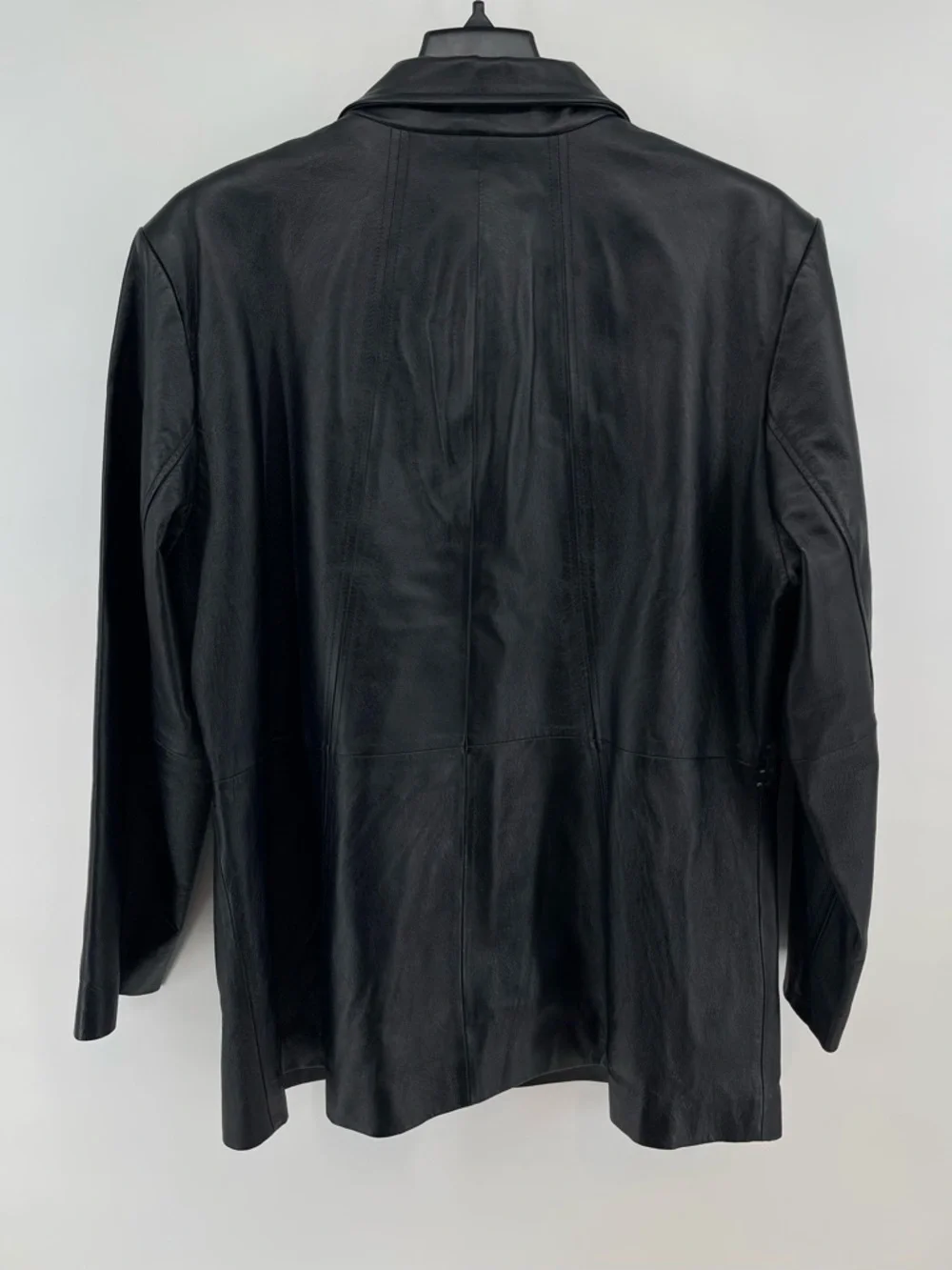 Worthington Women's Black Leather Zip-Front Jacket XL Business Contemporary - Picture 5 of 9